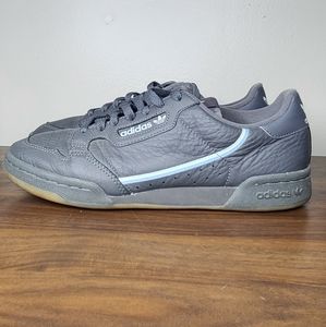 Adidas Continental 80 Mens B Grade Tennis Trainers In Dark Grey & Blue